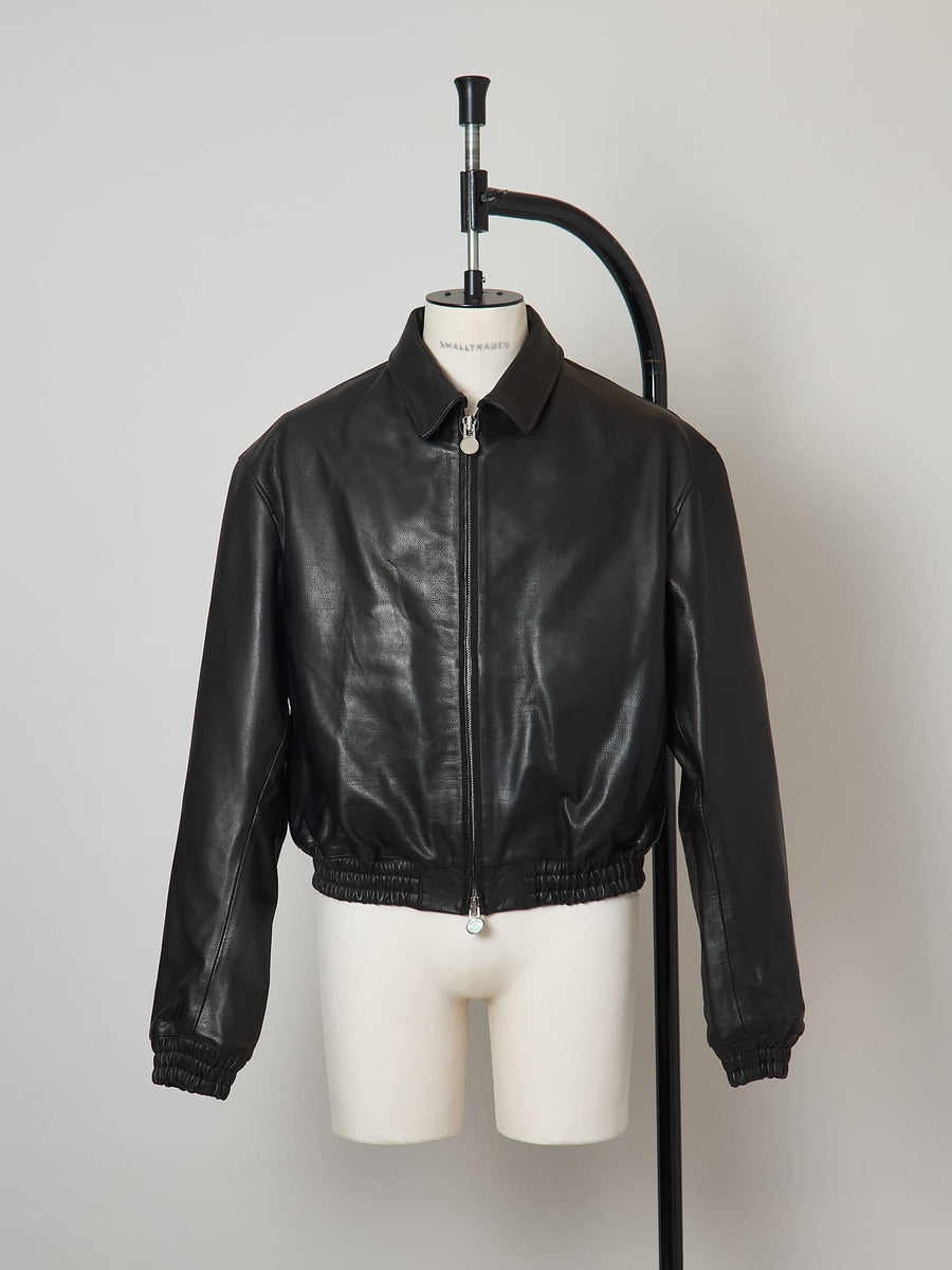 極美品 REMILA 硫化染め デッキ ジャケット シャツ XL ブラック LUXEAKMPLUS (リュクスエイケイエムプラス) フルジップ フロント