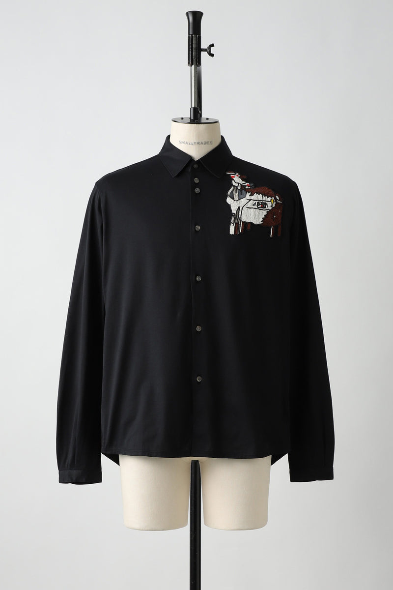 SHINYAKOZUKA HENRY CUFFS SHIRT Mサイズ HENRY CUFFS SHIRT WITH BIJOU – SHINYAKOZUKA