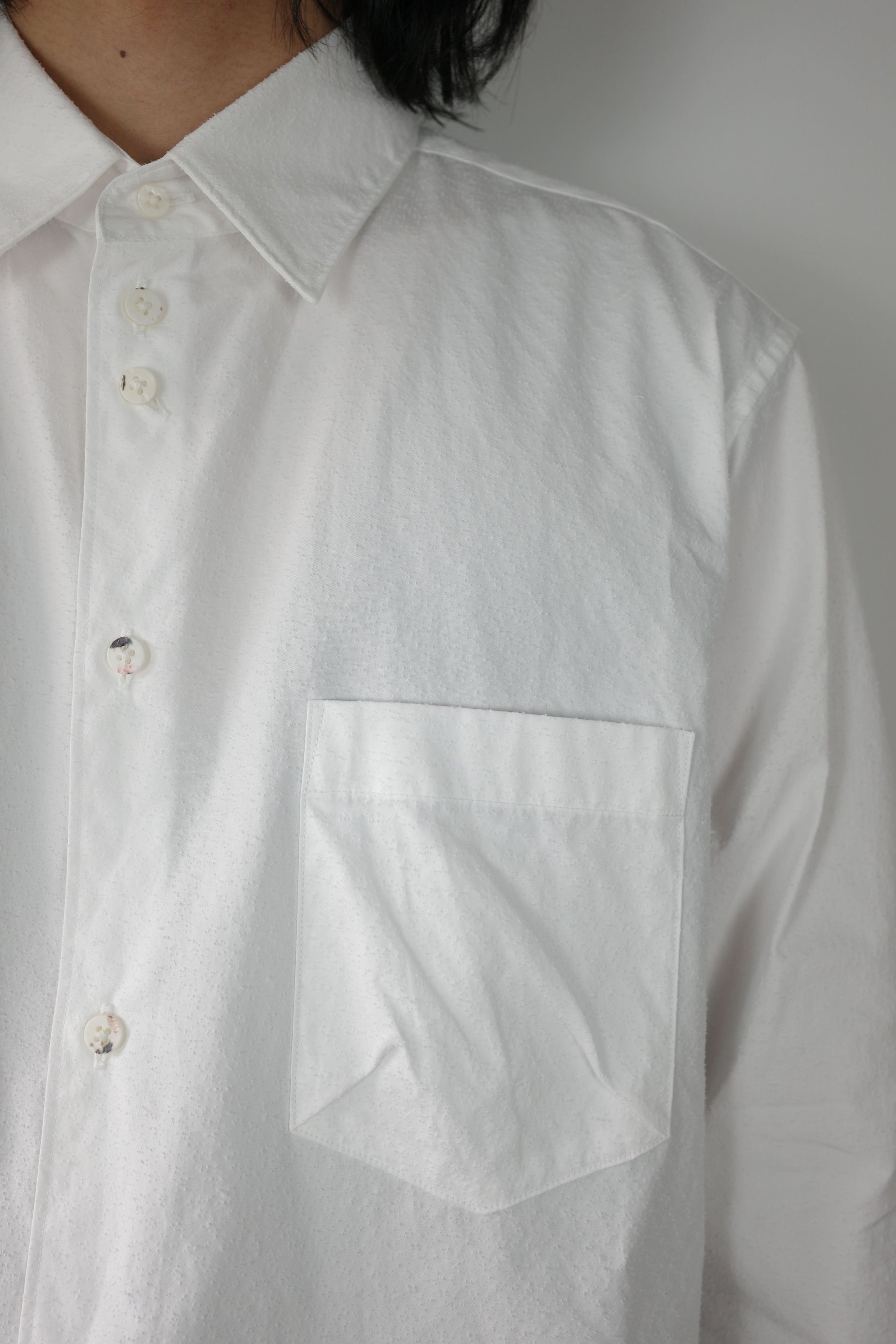 classic shirt with needle punch – SHINYAKOZUKA