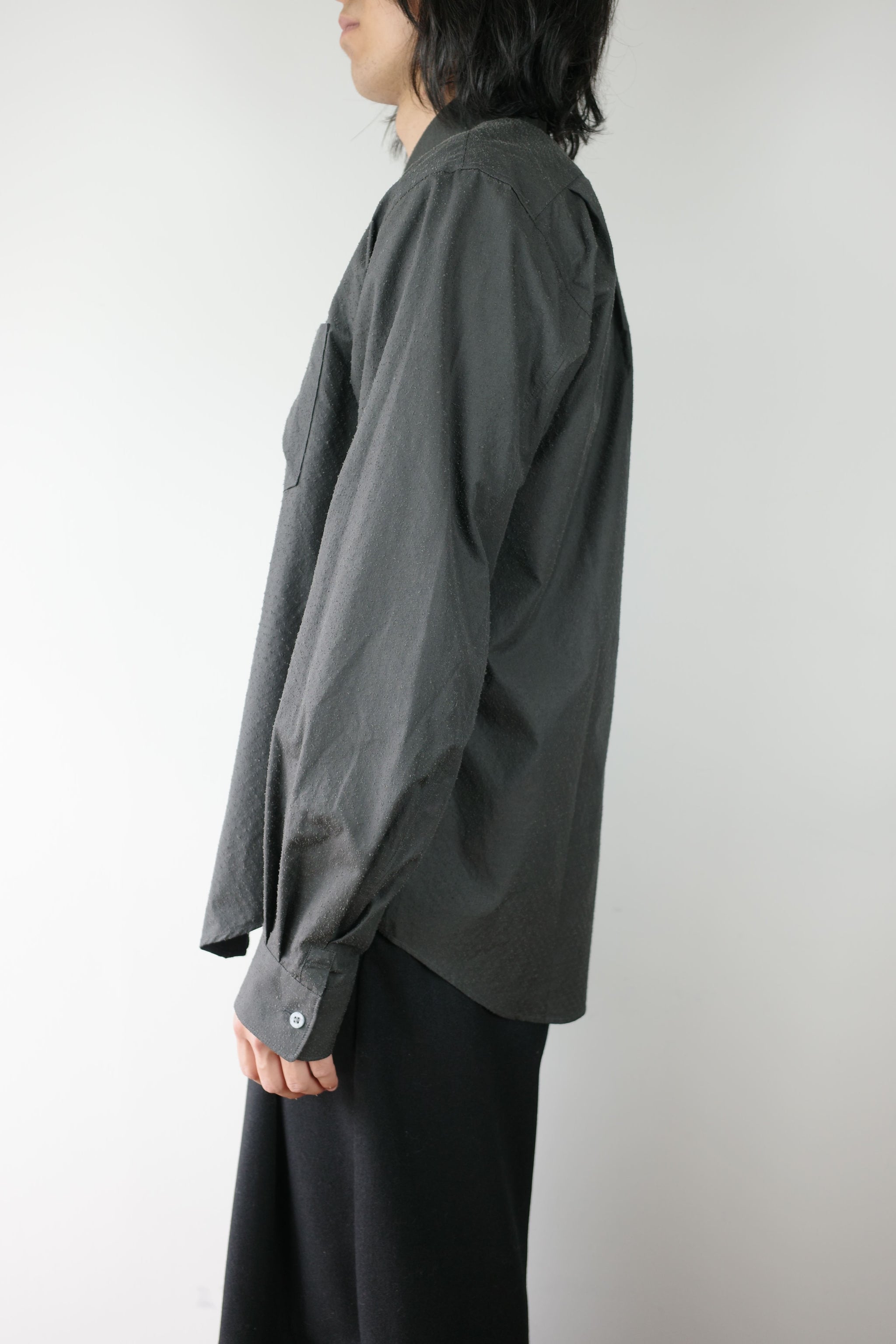 classic shirt with needle punch – SHINYAKOZUKA