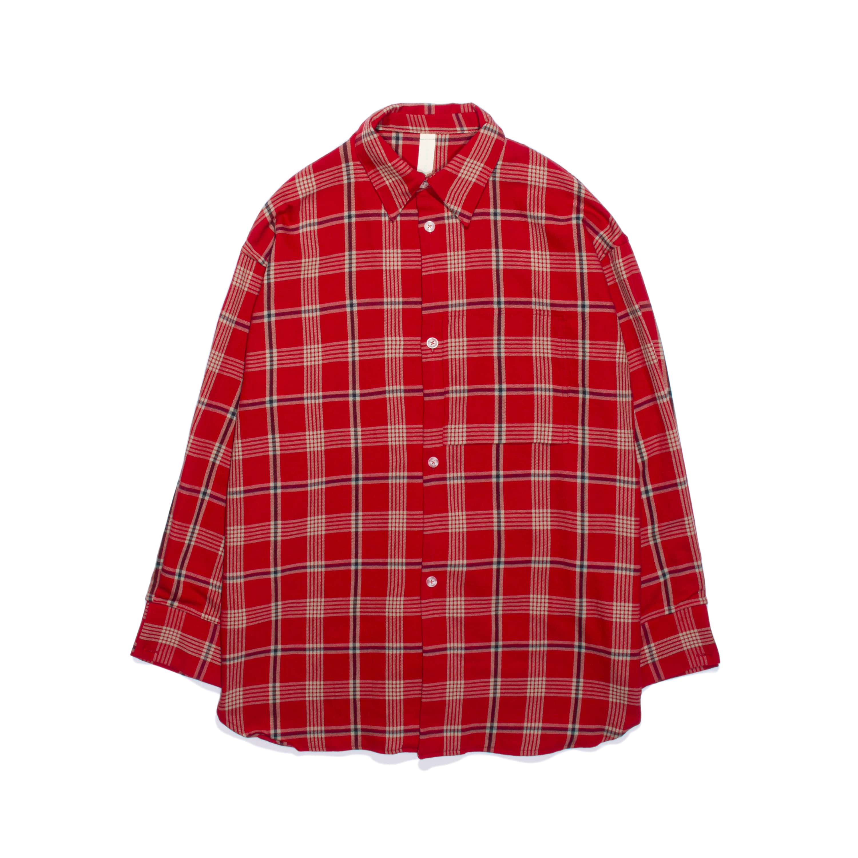 HIS SHIRT(COTTON WOOL PLAID TWILL)